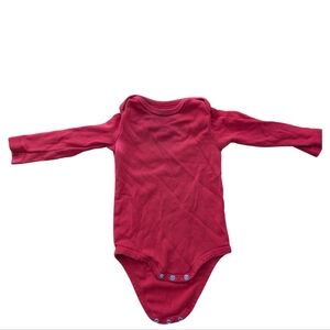 Primary red long sleeve bodysuit 9-12 months